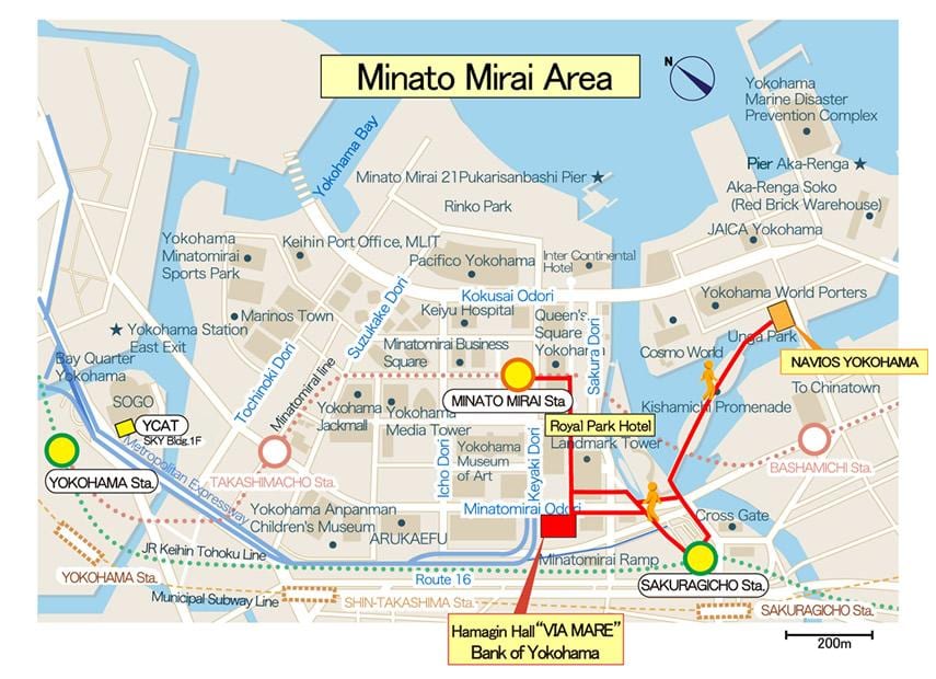 minato mirai 21 žemėlapyje