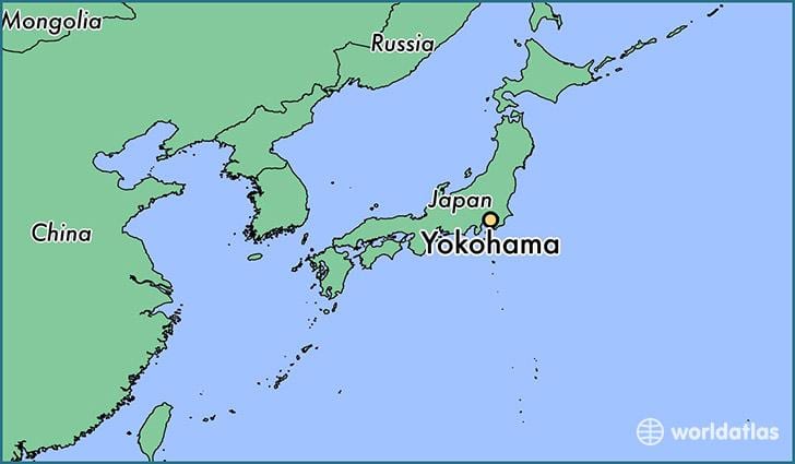 Žemėlapis Yokohama apie