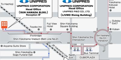 Žemėlapis shin Yokohama