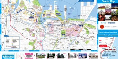 Žemėlapis Yokohama atrakcionai